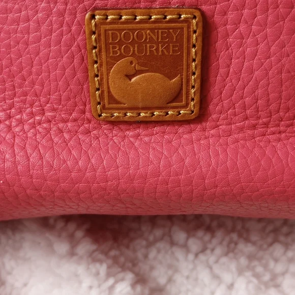 Dooney & Bourke Pebble Leather Tassel Satchel Bag - Picture 3 of 10